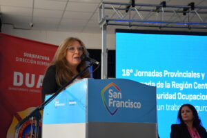 Claudia Giaccone, coordinadora Pro Témpore de la Mesa Ejecutiva